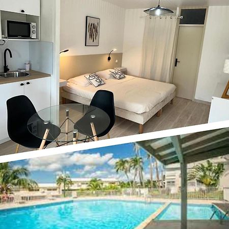 Superbe Studio Avec Piscine, Au Coeur De La Marina! Village Soleil ! Proche Aeroport & Ferry Le Gosier  Buitenkant foto